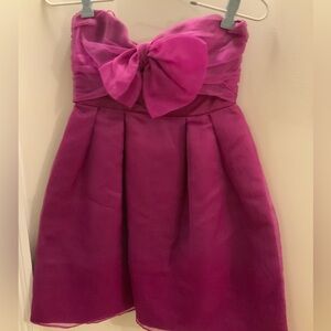 Pinko Fuchsia Women’s Dress with Bow. Sz Xsmall